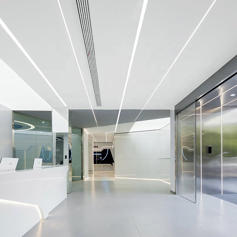 DHT-001031 Brand New Acrylic Crafts Clear Square Rod Extrusion Led Profiles Suitable For Led Light Decorative