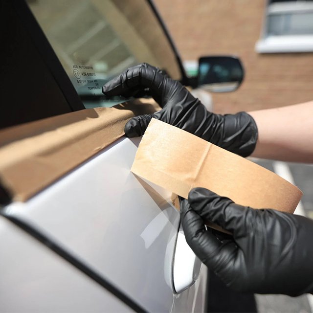 Manufacturer Price Customized High Temperature Resistant Brown Auto Car Crepe Paper Masking Painters Tape For Painting