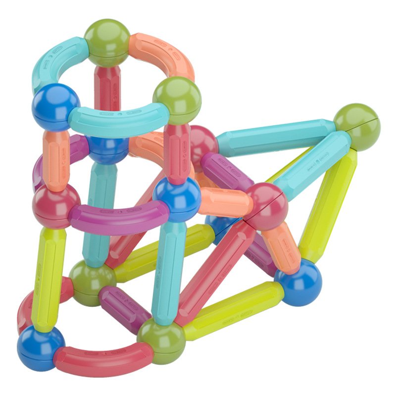 Popular Educational Stem Toys 3d Magnet Building Block Magnetic Ball And Rod Construction Set