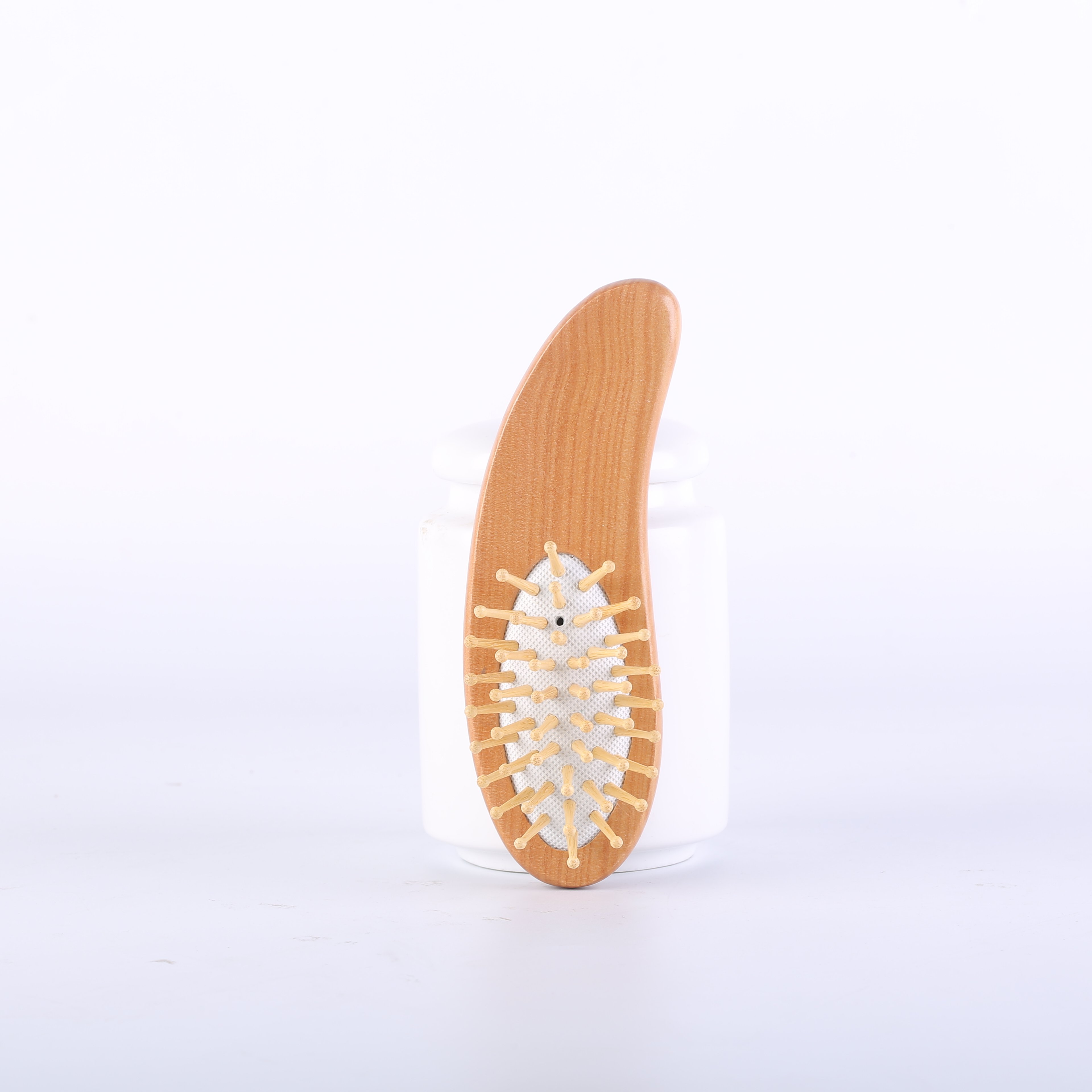 Portable Mini Travel Bamboo Wooden Air Cushion painlessly and effortlessly Mini Travel Hair Brush
