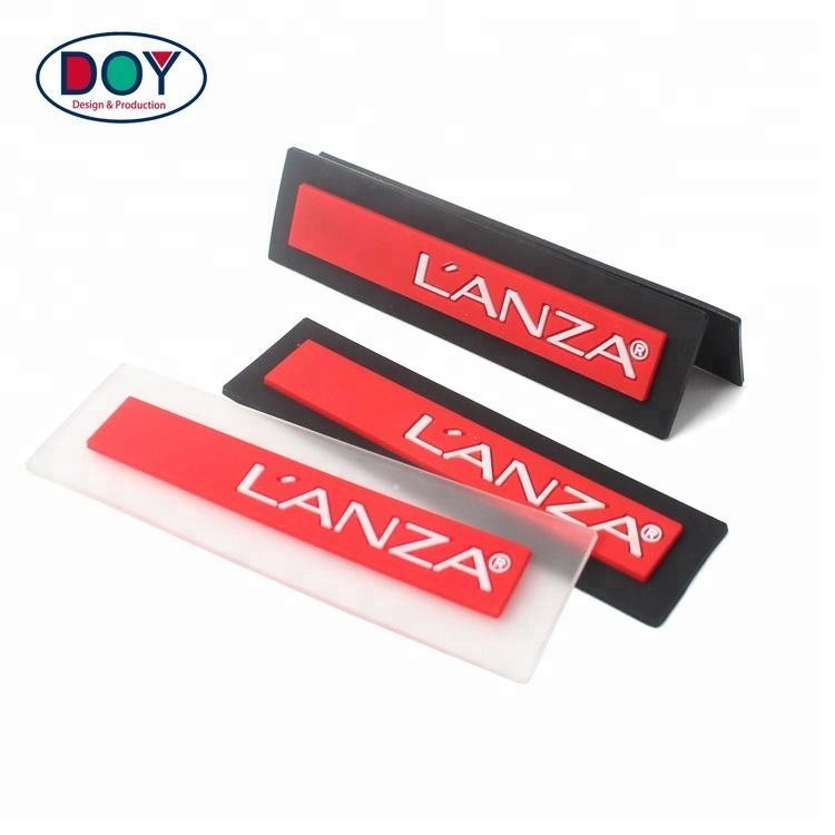 Soft PVC Labels OEM Verified Factory Custom Logo Clear Transparent Rubber Sticker for Backpack