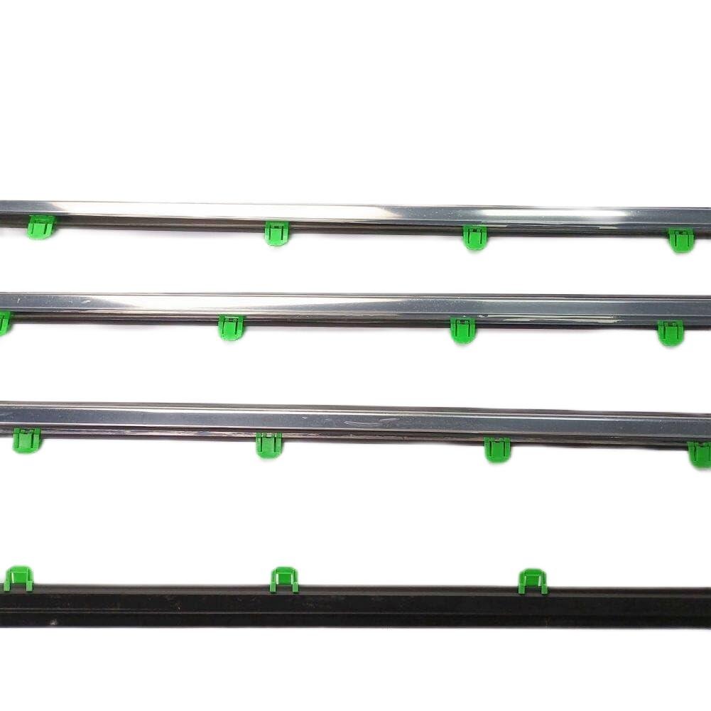 4PCS Black Window Weatherstrip Sweep Molded Trim Outer FOR Honda CR-V 2002-2006 Replace 72450-SCA-E01 72950-S9A-003