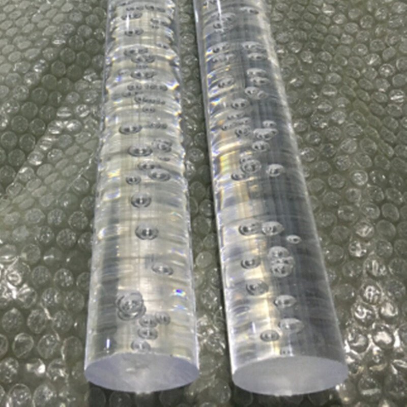 Acrylic Bubble Rod OD30x1000mm PMMA Clear Rod Extruded Plastic Towel Bar Home Garden Improvement