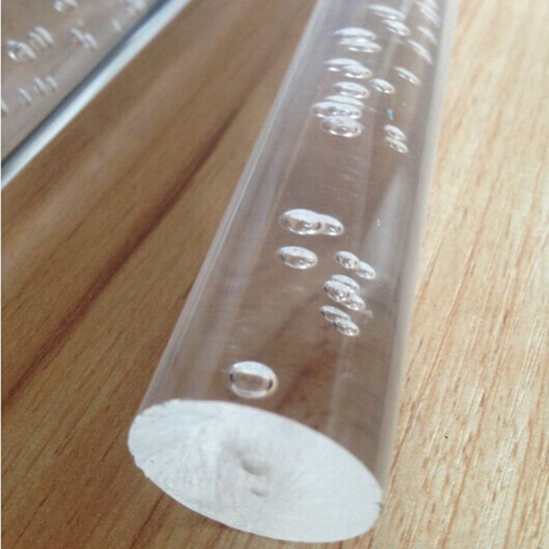 Acrylic Bubble Rod OD30x1000mm PMMA Clear Rod Extruded Plastic Towel Bar Home Garden Improvement