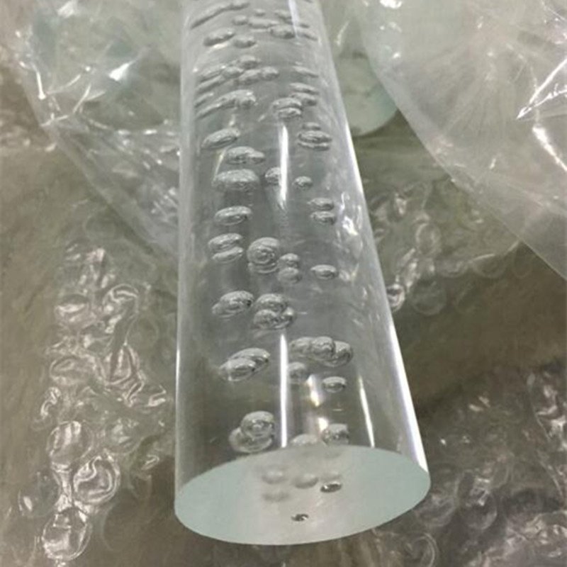 Acrylic Bubble Rod OD30x1000mm PMMA Clear Rod Extruded Plastic Towel Bar Home Garden Improvement