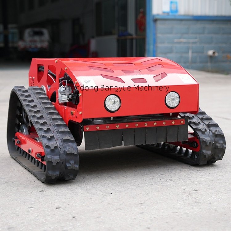 Agricultural orchard lawn weeding remote control mower garden lawn with automatic remote control crawler mower