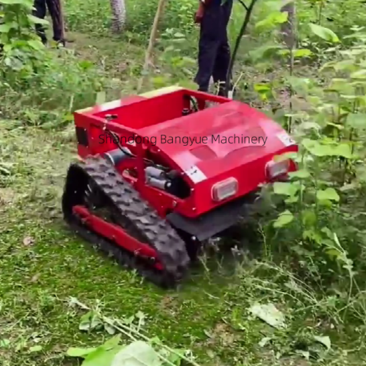 Agricultural orchard lawn weeding remote control mower garden lawn with automatic remote control crawler mower