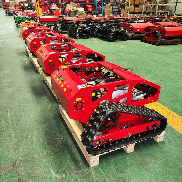 Agricultural orchard lawn weeding remote control mower garden lawn with automatic remote control crawler mower