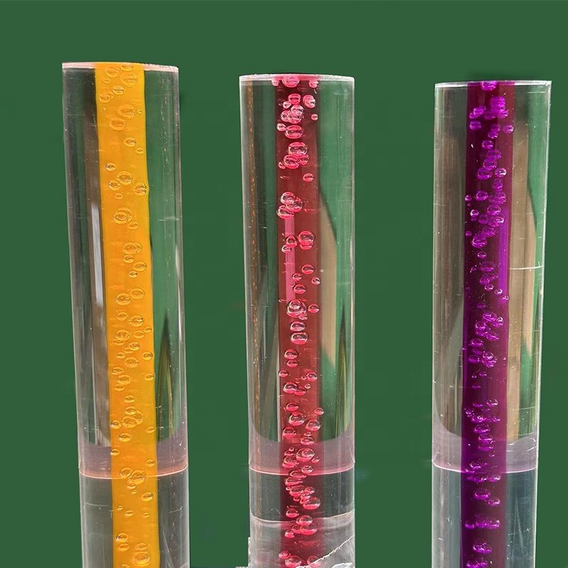 Manufacturers directly supply 1 inch acrylic rod plastic clear acrylic bubble rod extruder with 25mm diameter