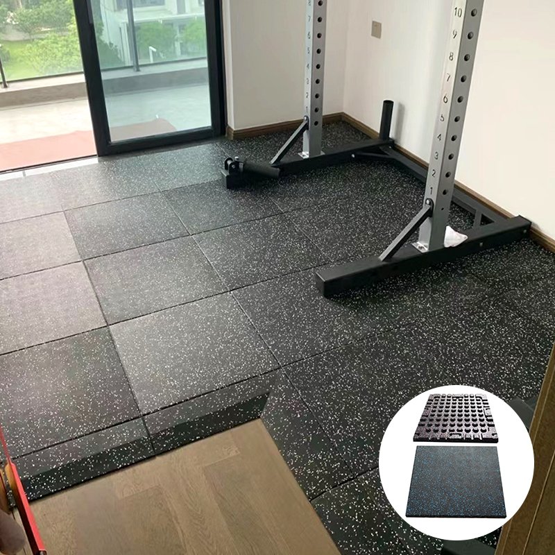 High Quality Interlock Gym Mat Factory-Supplied Fitness Flooring Rubber Sheet Roll EPDM Rubber Flooring Gym mat