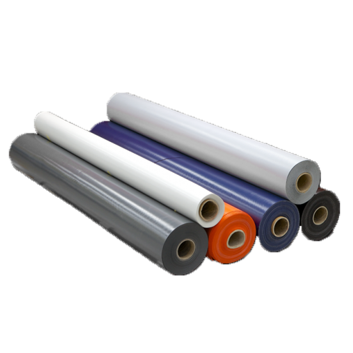 Hypalon multi color rubber sheet Wholesale CSM Hypalon Type Coat Polyester Fabrics for Rubber boat