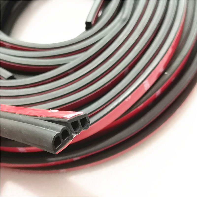 Self Adhesive Automotive Rubber Seal Strip Weatherstrip For Car Window Door Edge