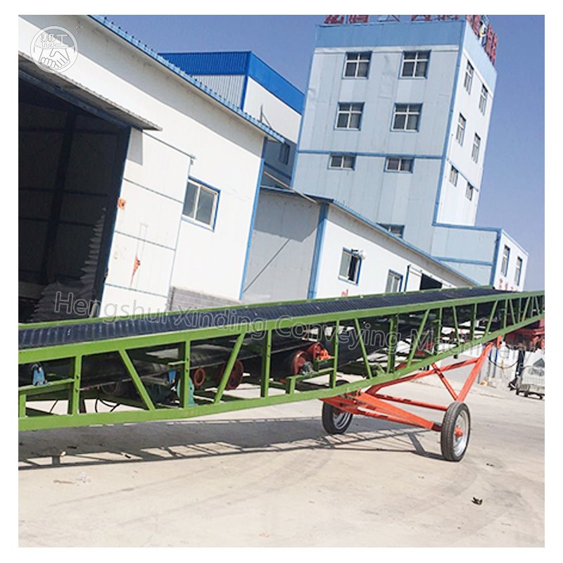 Rubber mobile inclined belt conveyor ore conveyor belt conveyor particulate transport