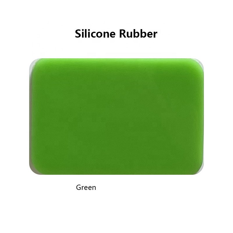 custom flat durable elastic thickness heat resistance green silicone rubber membrane sheet mat roll 0.5mm 1mm 1.5mm