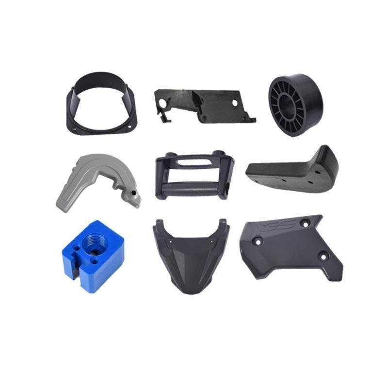 Custom-made PVC Recycled Plastic Profiles Umbrella Parts Clear Plastic Molding Transparent Parts Black CNC part