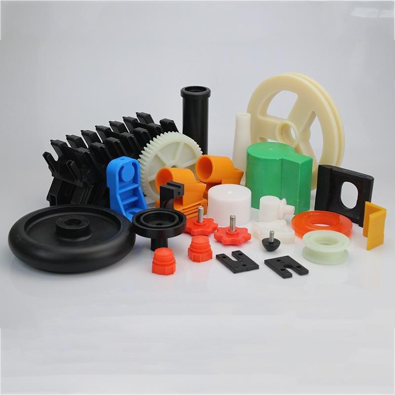 Custom-made PVC Recycled Plastic Profiles Umbrella Parts Clear Plastic Molding Transparent Parts Black CNC part