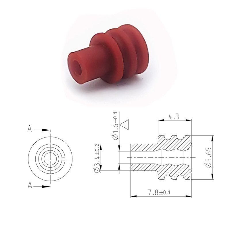 Automotive Rubber Seal Plug Silicone Plug Seal For Wiring Waterproof Connector 963293-1