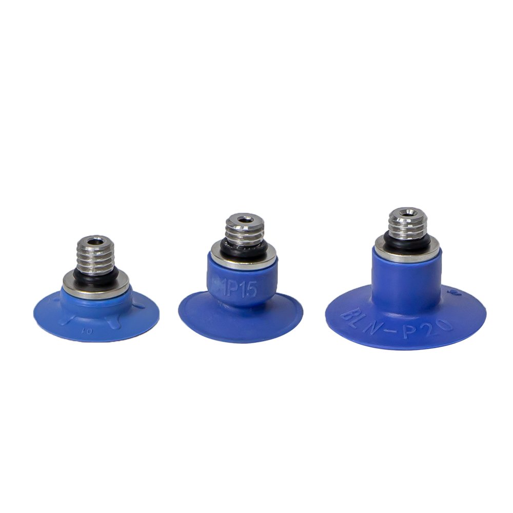 Factory threaded flat industrial suction cups suitable for industrial handling/mechanical gripper silicone vacuum pads