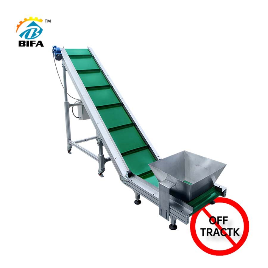 Efficient Design pvc pu rubber motorized conveyor hopper feeder v incline conveyor unloading system