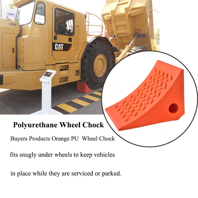 Loading 20tons car parking rubber wheel stopper custom wheel chocks