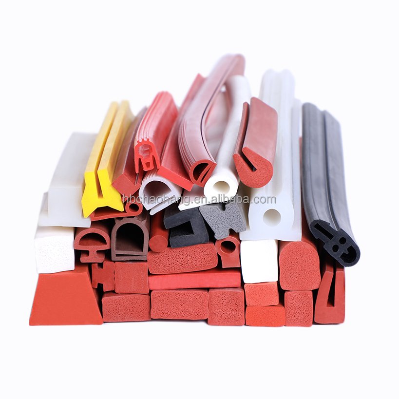 High-Temperature Heat Resistant Double-E Shaped Silicone Rubber Oven Door Seal Strips Automotive Rubber Extrusion