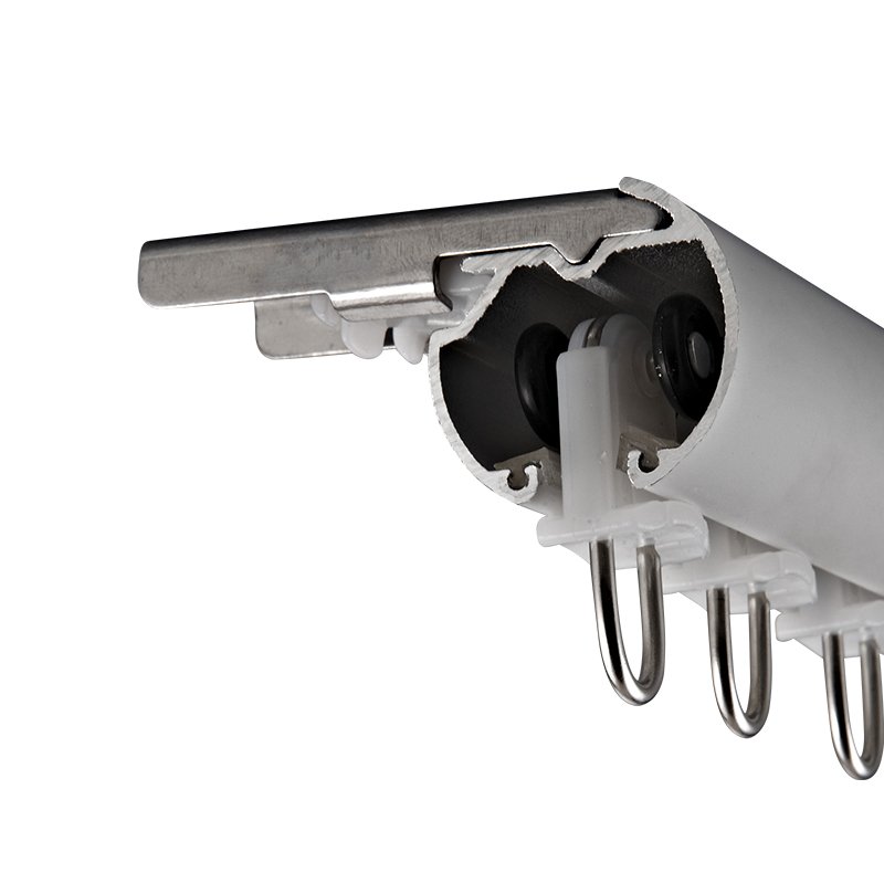 Accessories Luxury Style 28mm Aluminium Double Curtain Rod Head Aluminum Supply Cheap Price Simple Custom Single Modern 1.2mm