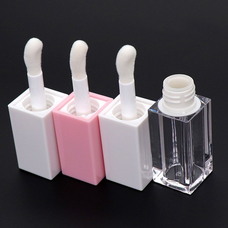 Stock Large brush head Square concealer Empty bottle Thumb Large brush head 5ml lip glaze empty tube Thick rod lip gloss tube