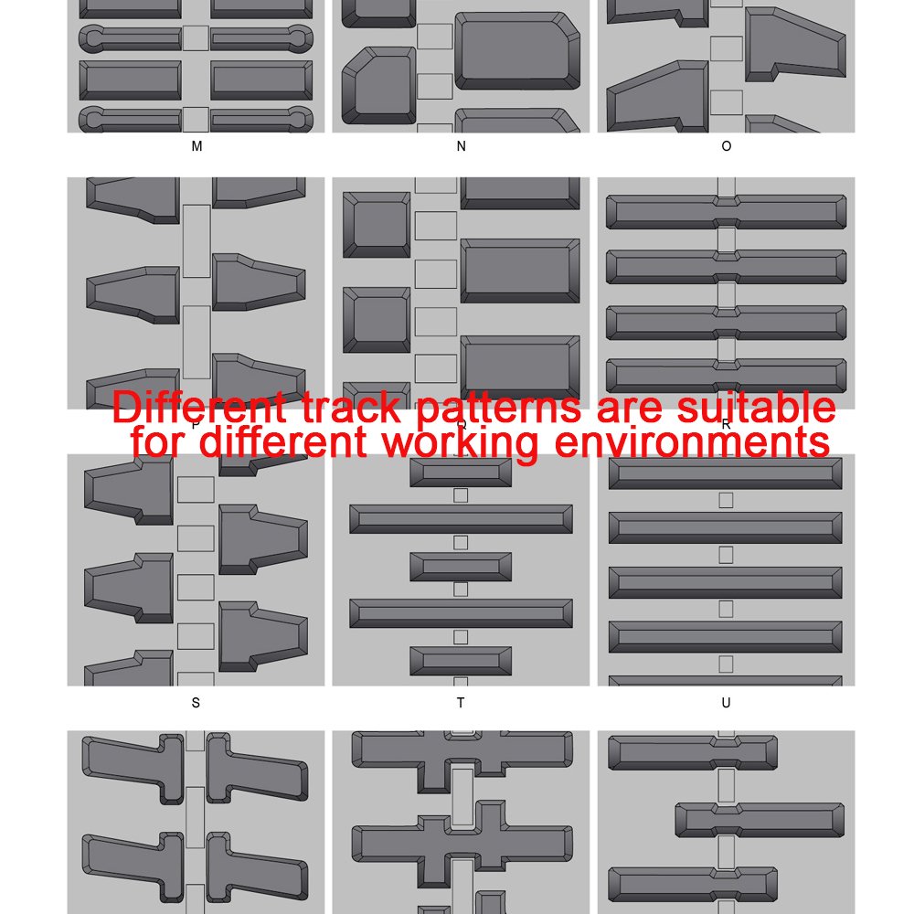 Agricultural track kubota harvester excavator tractor rubber track mini crawler