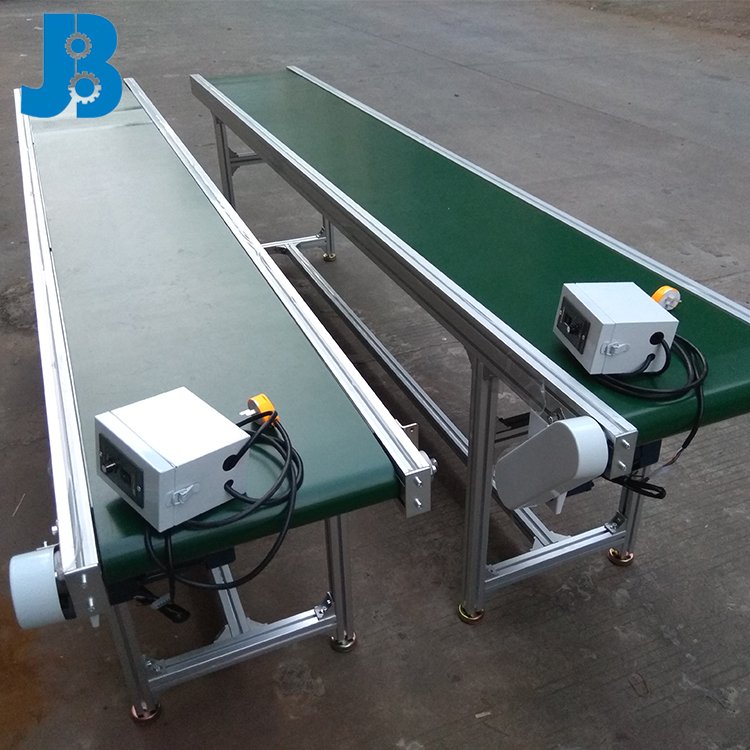 Factory custom simple structure horizontal rubber belt conveyor for packing