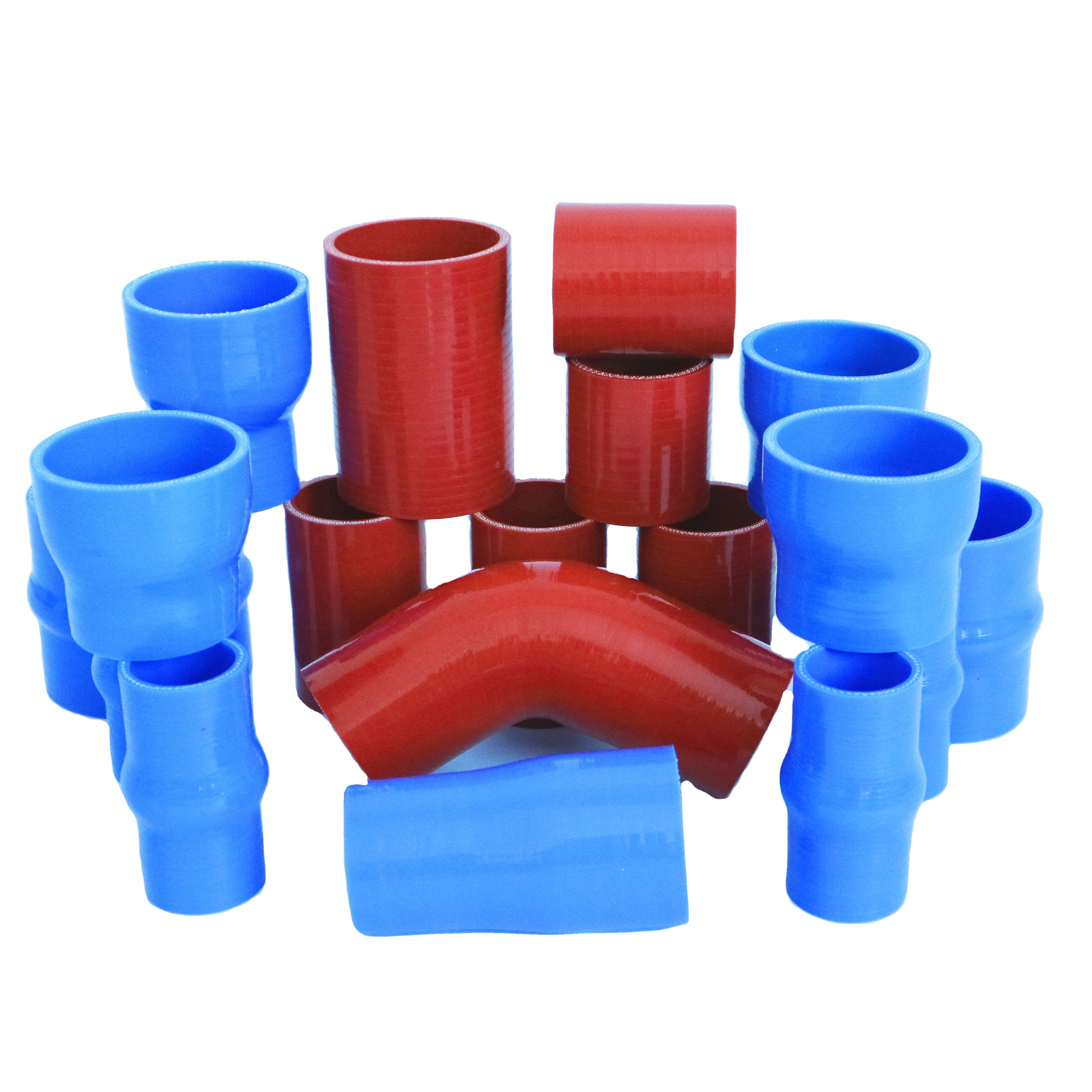 Black Blue Red 2.5'' to 3'' ID 63-76mm Auto Racing Parts 90 Degree Reducer Rubber Tube Coupler Pipe Radiator Silicone Hose