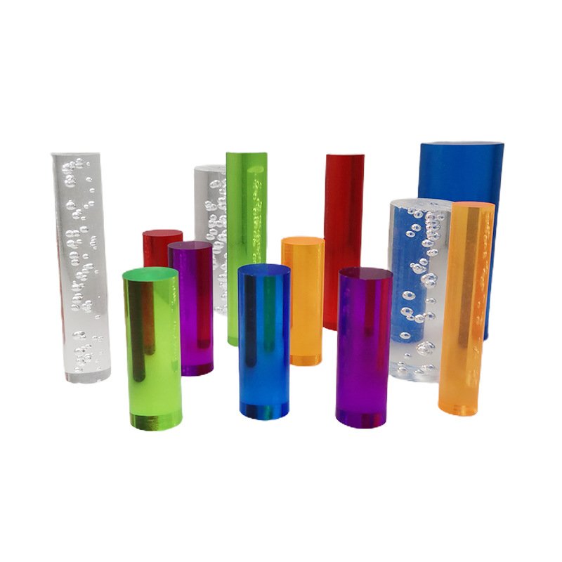 colored acrylic pmma plastic solid round rods acrylic clear plastic rod Acrylic Glass Rod