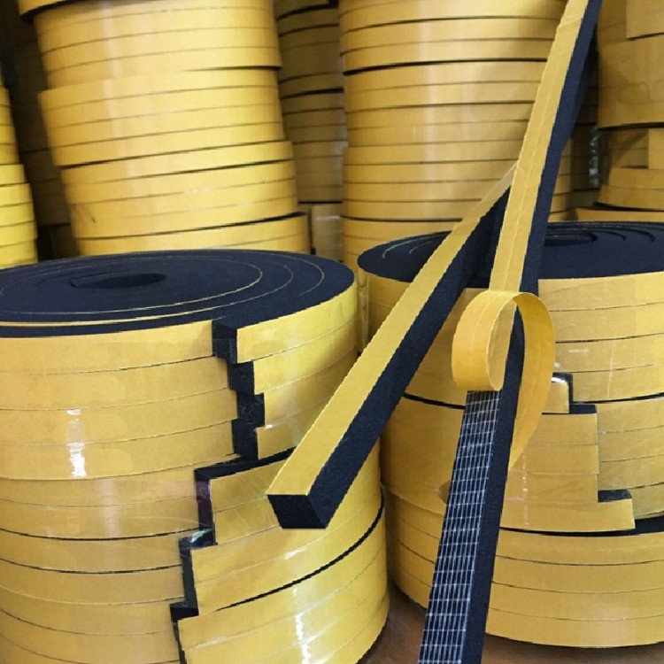 EPDM CR adhesive seal Weather Strip Door seal Windows Waterproof 3mm 5mm adhesive NBR rubber foam strip