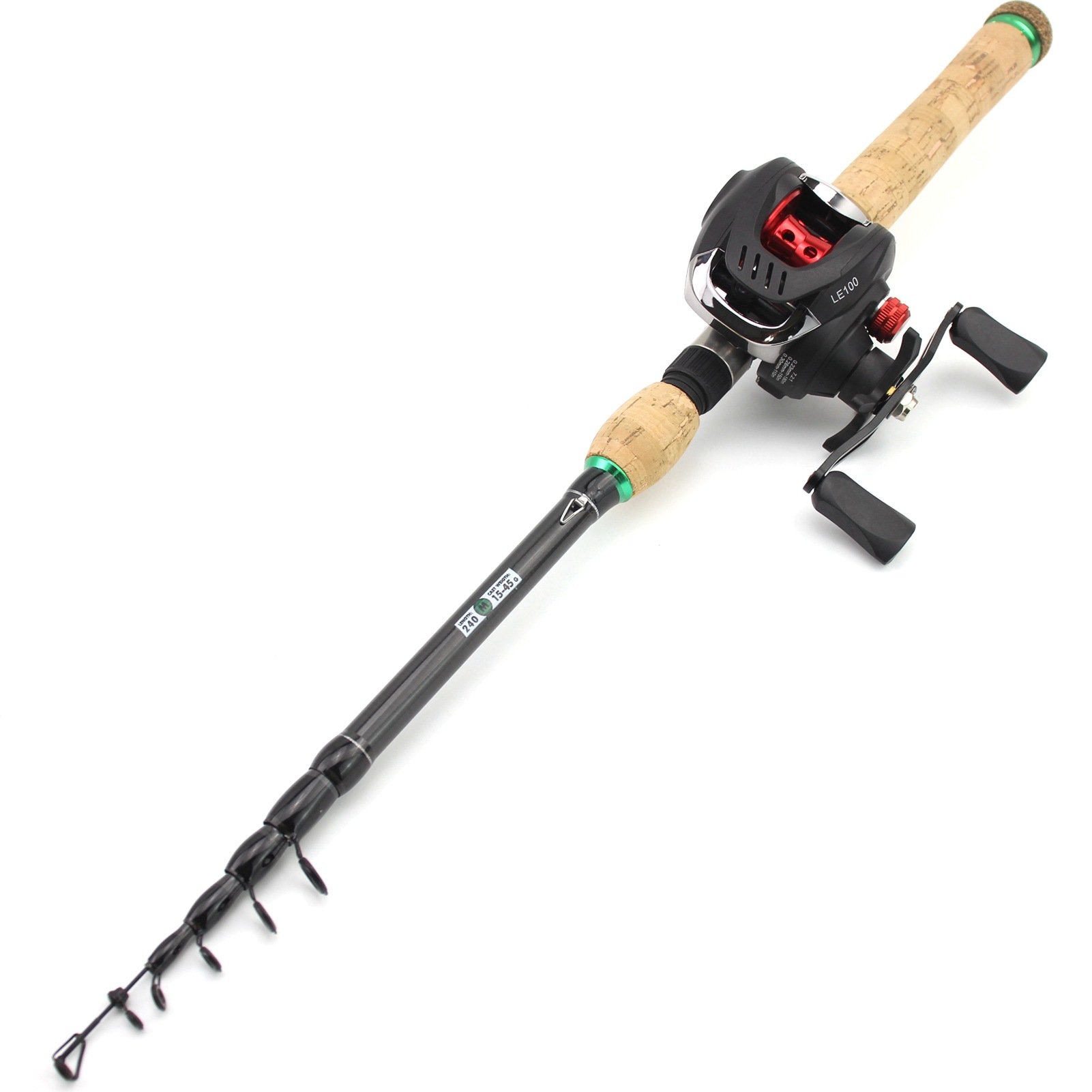 180cm 210cm 240cm 270cm Retractable Metal Speargun Fishing Gun Handle Lure European And American Popular Fishing Tackle Rod