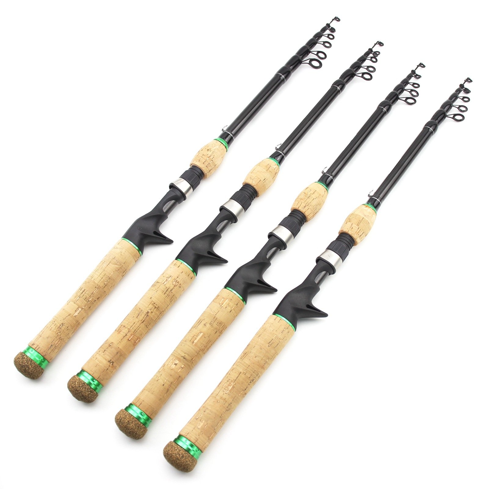 180cm 210cm 240cm 270cm Retractable Metal Speargun Fishing Gun Handle Lure European And American Popular Fishing Tackle Rod