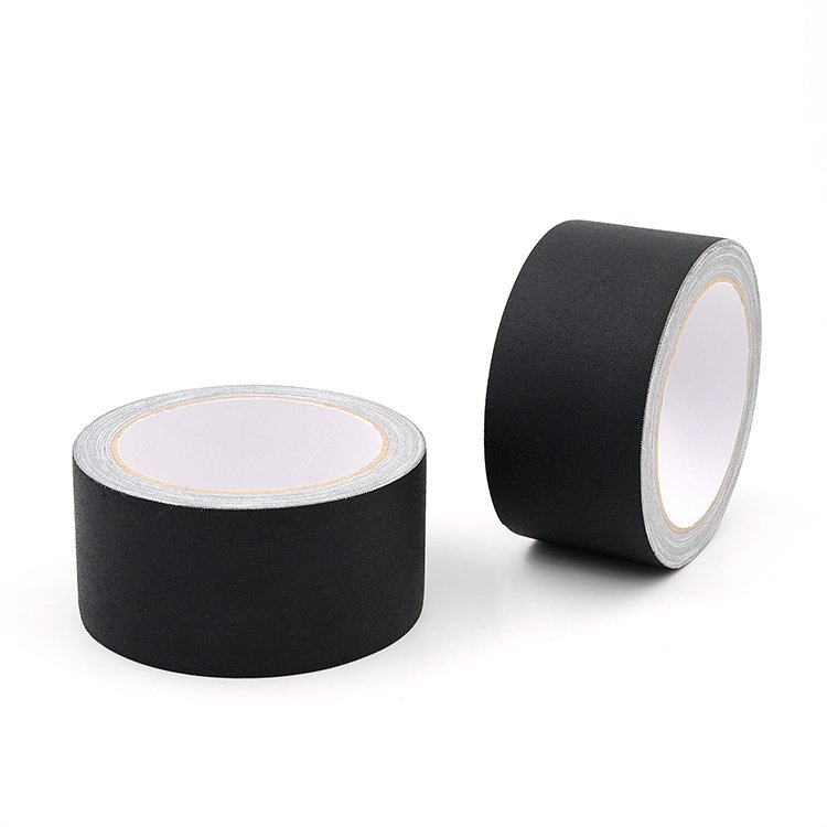 Free sample waterproof black cotton cloth no residual pro gaffers gaffa tape camera tape 2" x 60 yds for cable