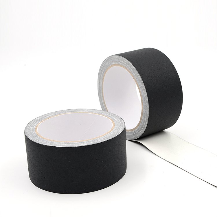 Free sample waterproof black cotton cloth no residual pro gaffers gaffa tape camera tape 2" x 60 yds for cable