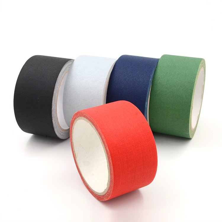 Free sample waterproof black cotton cloth no residual pro gaffers gaffa tape camera tape 2" x 60 yds for cable
