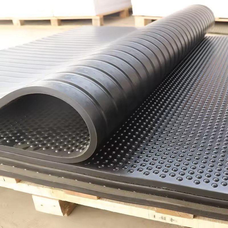 Super Quality Anti-Slip Interlocking Stable Floor Mat EPDM and NBR Rubber Sheets Custom Cutting Horse Stall Mat