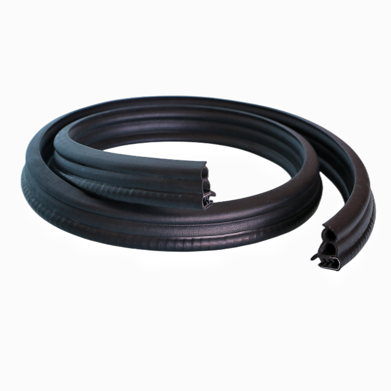 steel belt Epdm U-type Compound Rubber Skeleton Sealing Strip automotive Door Rubber Strip Black Epdm Rubber Products