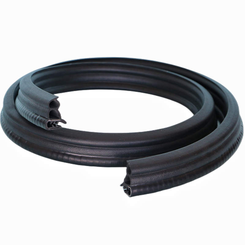 steel belt Epdm U-type Compound Rubber Skeleton Sealing Strip automotive Door Rubber Strip Black Epdm Rubber Products