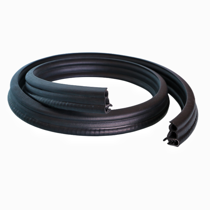 steel belt Epdm U-type Compound Rubber Skeleton Sealing Strip automotive Door Rubber Strip Black Epdm Rubber Products