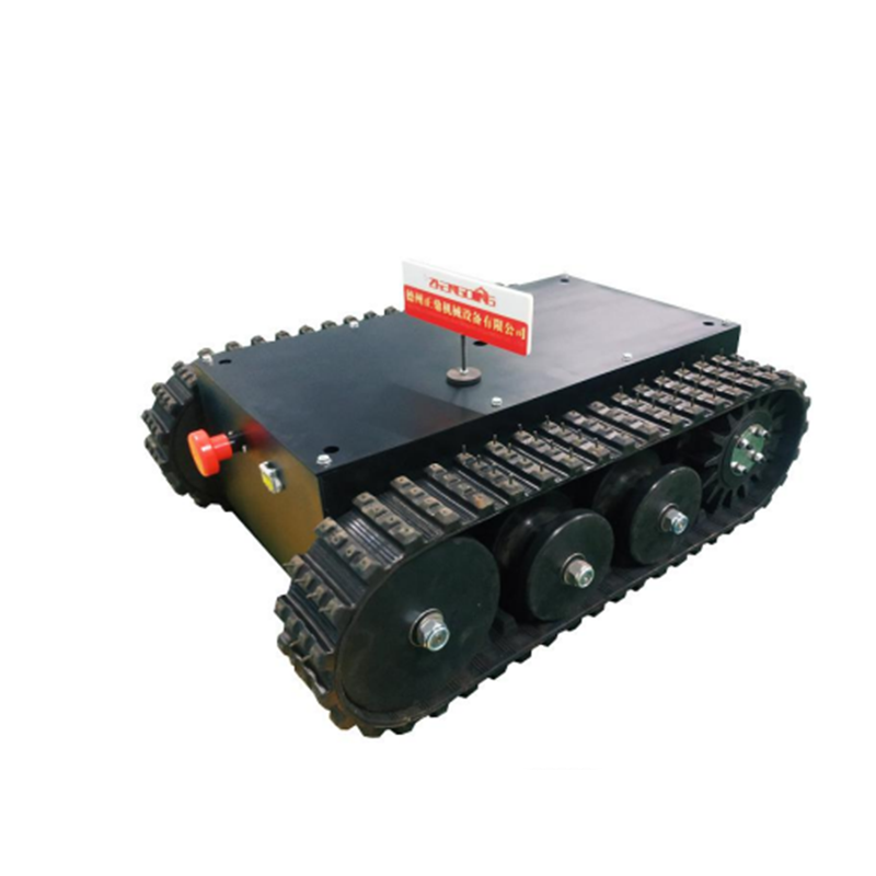 tracked robot tractor rubber track chassis entertainment undercarriage platform rubber track assem transport
