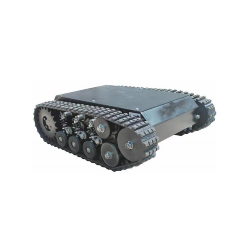 tracked robot tractor rubber track chassis entertainment undercarriage platform rubber track assem transport