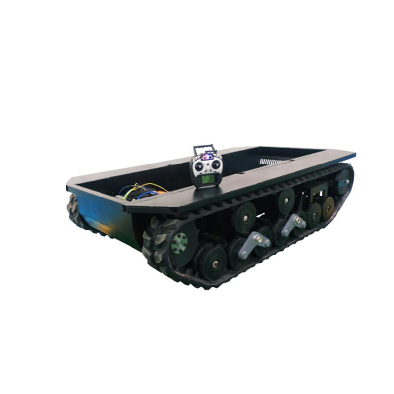 tracked robot tractor rubber track chassis entertainment undercarriage platform rubber track assem transport
