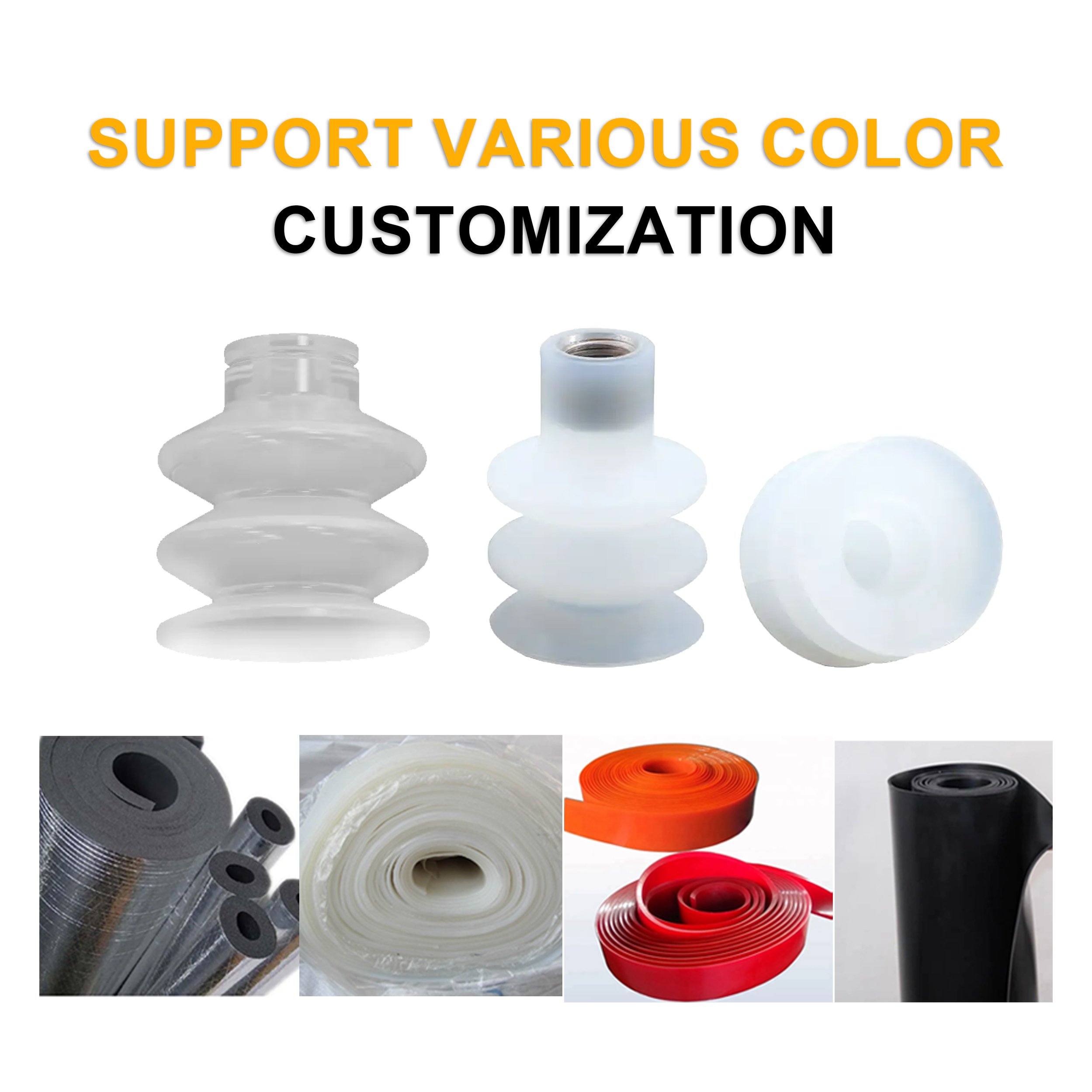 machinery industrial equipment robotic arm manipulator accessories other rubber product OEM Customized Vacuum suction cup