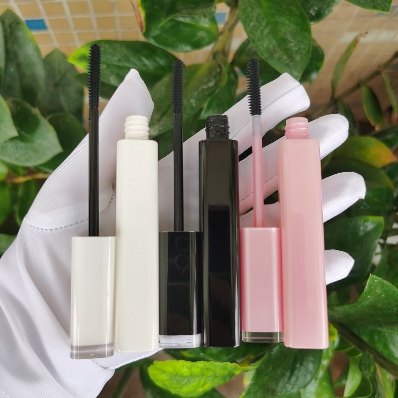 J106 In stock Wholesale 15ml Plastic Black pink empty mascara wand tube bottle mascara packaging tube with mascara brush