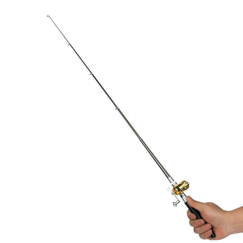 Aluminum Alloy Pen Fishing Rod Mini Portable Pocket Fishing Rods Pen Set For Ice Raft