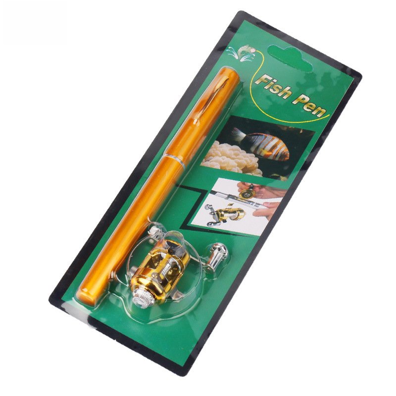 Aluminum Alloy Pen Fishing Rod Mini Portable Pocket Fishing Rods Pen Set For Ice Raft