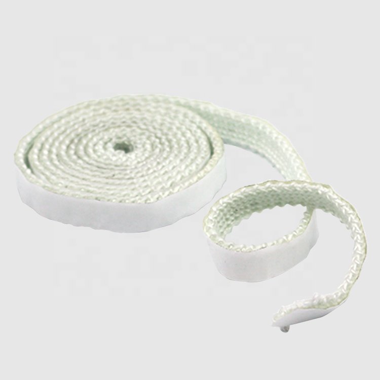 Self-Adhesive White Fiberglass Stove Door Sealing Tape