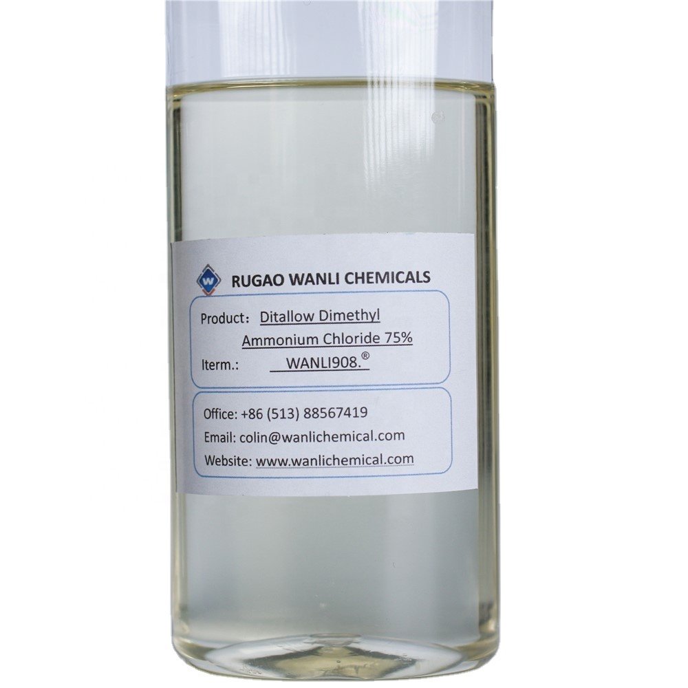 11.WANLI Stock Available WANLI908 D1821 Di Hydrogenated Tallow Ammonium Chloride 75% 85%for Fabric Softener CAS:61789-80-8